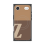 プレミアムスクエアケース with MagSafe［ オリジナル - initial two tone - Z brown ］