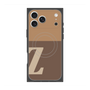 プレミアムスクエアケース with MagSafe［ オリジナル - initial two tone - Z brown ］