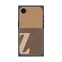 プレミアムスクエアケース with MagSafe［ オリジナル - initial two tone - Z brown ］