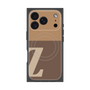 プレミアムスクエアケース with MagSafe［ オリジナル - initial two tone - Z brown ］