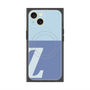 プレミアムスクエアケース with MagSafe［ オリジナル - initial two tone - Z blue ］