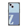 プレミアムスクエアケース with MagSafe［ オリジナル - initial two tone - Z blue ］