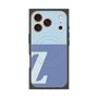 プレミアムスクエアケース with MagSafe［ オリジナル - initial two tone - Z blue ］