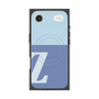 プレミアムスクエアケース with MagSafe［ オリジナル - initial two tone - Z blue ］