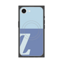 プレミアムスクエアケース with MagSafe［ オリジナル - initial two tone - Z blue ］