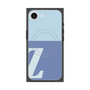 プレミアムスクエアケース with MagSafe［ オリジナル - initial two tone - Z blue ］