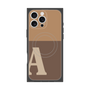 プレミアムスクエアケース with MagSafe［ オリジナル - initial two tone - A brown ］