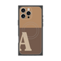 プレミアムスクエアケース with MagSafe［ オリジナル - initial two tone - A brown ］