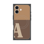 プレミアムスクエアケース with MagSafe［ オリジナル - initial two tone - A brown ］