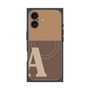 プレミアムスクエアケース with MagSafe［ オリジナル - initial two tone - A brown ］