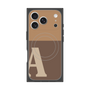 プレミアムスクエアケース with MagSafe［ オリジナル - initial two tone - A brown ］
