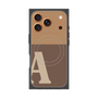 プレミアムスクエアケース with MagSafe［ オリジナル - initial two tone - A brown ］
