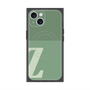 プレミアムスクエアケース with MagSafe［ オリジナル - initial two tone - Z green ］
