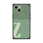 プレミアムスクエアケース with MagSafe［ オリジナル - initial two tone - Z green ］