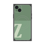 プレミアムスクエアケース with MagSafe［ オリジナル - initial two tone - Z green ］