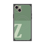 プレミアムスクエアケース with MagSafe［ オリジナル - initial two tone - Z green ］