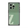 プレミアムスクエアケース with MagSafe［ オリジナル - initial two tone - Z green ］