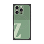 プレミアムスクエアケース with MagSafe［ オリジナル - initial two tone - Z green ］