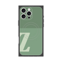 プレミアムスクエアケース with MagSafe［ オリジナル - initial two tone - Z green ］