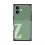 プレミアムスクエアケース with MagSafe［ オリジナル - initial two tone - Z green ］