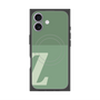 プレミアムスクエアケース with MagSafe［ オリジナル - initial two tone - Z green ］
