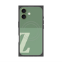 プレミアムスクエアケース with MagSafe［ オリジナル - initial two tone - Z green ］