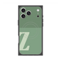 プレミアムスクエアケース with MagSafe［ オリジナル - initial two tone - Z green ］