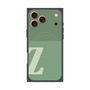 プレミアムスクエアケース with MagSafe［ オリジナル - initial two tone - Z green ］