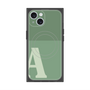 プレミアムスクエアケース with MagSafe［ オリジナル - initial two tone - A green ］