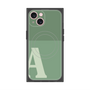 プレミアムスクエアケース with MagSafe［ オリジナル - initial two tone - A green ］