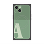 プレミアムスクエアケース with MagSafe［ オリジナル - initial two tone - A green ］