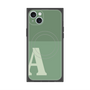 プレミアムスクエアケース with MagSafe［ オリジナル - initial two tone - A green ］