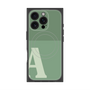 プレミアムスクエアケース with MagSafe［ オリジナル - initial two tone - A green ］