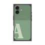プレミアムスクエアケース with MagSafe［ オリジナル - initial two tone - A green ］