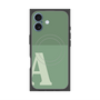 プレミアムスクエアケース with MagSafe［ オリジナル - initial two tone - A green ］