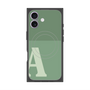 プレミアムスクエアケース with MagSafe［ オリジナル - initial two tone - A green ］
