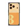 プレミアムスクエアケース with MagSafe［ オリジナル - initial two tone - B orange ］