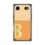 プレミアムスクエアケース with MagSafe［ オリジナル - initial two tone - B orange ］