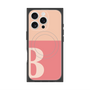 プレミアムスクエアケース with MagSafe［ オリジナル - initial two tone - B pink ］