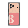 プレミアムスクエアケース with MagSafe［ オリジナル - initial two tone - B pink ］