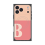プレミアムスクエアケース with MagSafe［ オリジナル - initial two tone - B pink ］