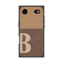 プレミアムスクエアケース with MagSafe［ オリジナル - initial two tone - B brown ］