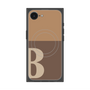 プレミアムスクエアケース with MagSafe［ オリジナル - initial two tone - B brown ］