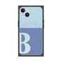 プレミアムスクエアケース with MagSafe［ オリジナル - initial two tone - B blue ］