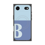プレミアムスクエアケース with MagSafe［ オリジナル - initial two tone - B blue ］