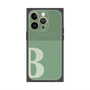 プレミアムスクエアケース with MagSafe［ オリジナル - initial two tone - B green ］