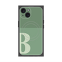 プレミアムスクエアケース with MagSafe［ オリジナル - initial two tone - B green ］