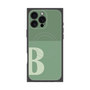 プレミアムスクエアケース with MagSafe［ オリジナル - initial two tone - B green ］