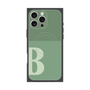 プレミアムスクエアケース with MagSafe［ オリジナル - initial two tone - B green ］