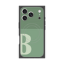 プレミアムスクエアケース with MagSafe［ オリジナル - initial two tone - B green ］